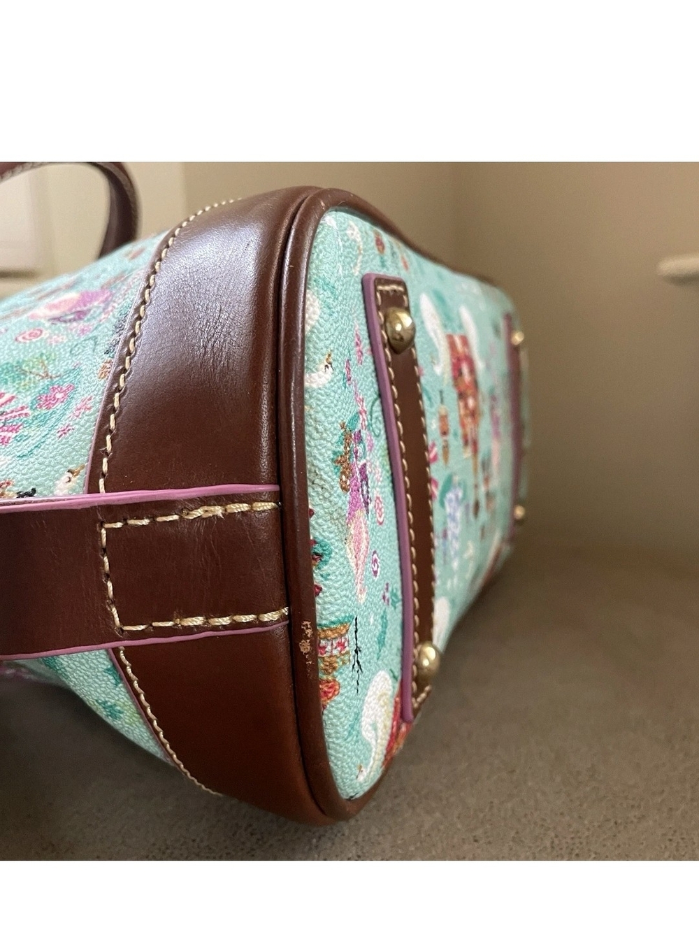 Dooney & Bourke Mint NUTCRACKER Dome Satchel - Picture 7 of 16